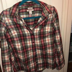 L.L. Bean slightly fitted flannel shirt